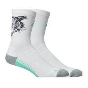asics performance run crew socks paris white