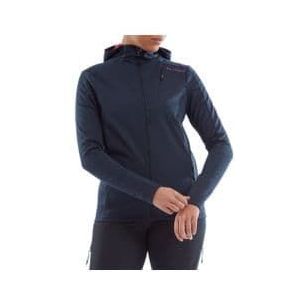 altura cave women s softshell hoodie blue pink