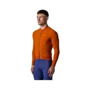 maap training thermal orange long sleeve jersey