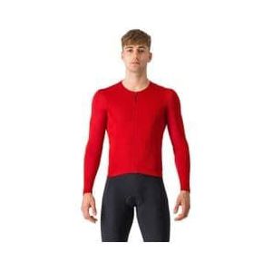 castelli fly long sleeve jersey red