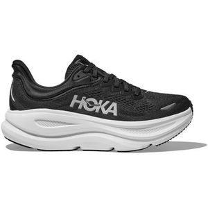 hoka bondi 9 hardloopschoenen zwart wit heren