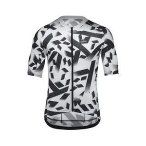 gore wear spirit signal camo short sleeve jersey black white