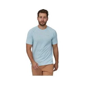 patagonia ridge flow light blue t shirt