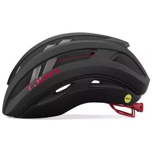 giro aries spherical mips helm mat zwart carbon  rood