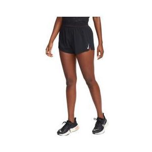 nike aeroswift 3in split short dames zwart