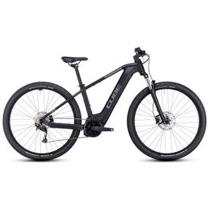 cube reaction hybrid performance 500 elektrische hardtail mtb shimano alivio 9s 500 wh 27 5  zwart 2023