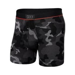 saxx ultra supersize camo boxer brief zwart