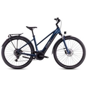 cube touring hybrid one 625 trapeze elektrische hybride fiets shimano cues 9s 625 wh 700 mm diep zee blauw 2025