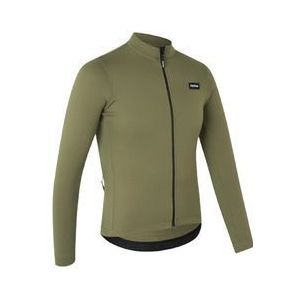 GripGrab - Explr Merinotech - Thermo Trui - Olijfgroen - Lange Mouwen