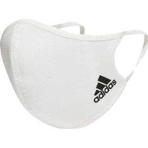 adidas face covers 3 pack white m l