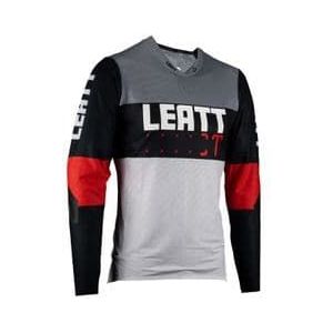 leatt mtb gravity 4 0 grijs zwart rood kindertrui met lange mouwen