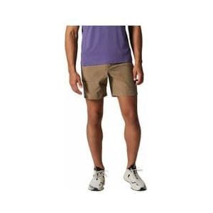 mountain hardwear trail sender beige shorts