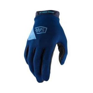 100  ridecamp navy  blue long gloves