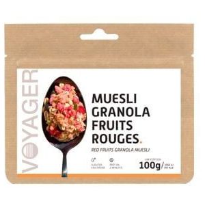 voyager gevriesdroogde rode vruchten muesli 100g