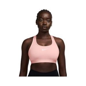 nike swoosh medium support roze sport bh