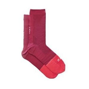 maap division sock plum  bordeaux sokken