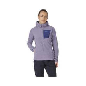 rab tecton hoody vrouwen fleece jas violet l