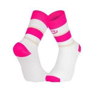 bv sport light haute ibiza sokken wit  roze