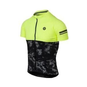 agu essential short sleeve jersey geel  zwart