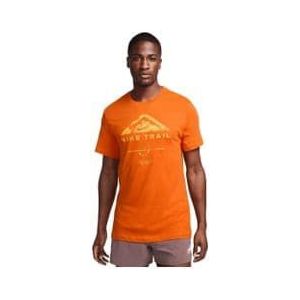 nike dri fit trail orange men s t shirt