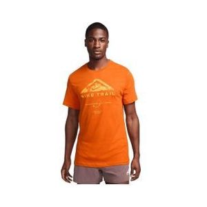 nike dri fit trail orange men s t shirt