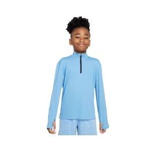 nike dri fit multi uv blue 1 2 zip top voor jongens
