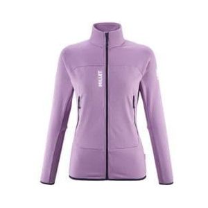 women s millet fusion grid fleece purple