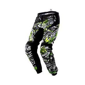 oneal element broek attack zwart hi viz