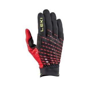 leki ultratrail breeze lange handschoenen zwart rood