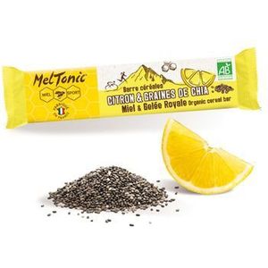 meltonic organic cereal lemon chia energy bar 30g