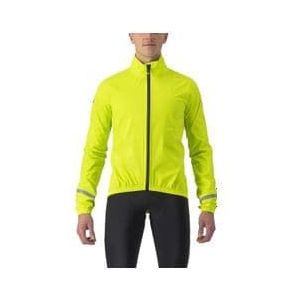 castelli emergency 2 rain jacket fluo yellow