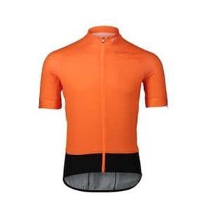 poc essential road short sleeve jersey oranje