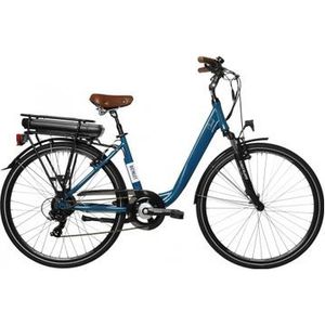 bicyklet claude elektrische stadsfiets shimano tourney 7s 500 wh 700 mm teal bruin