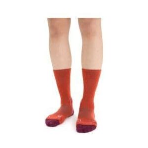 icebreaker hike  women s merino socks orange purple