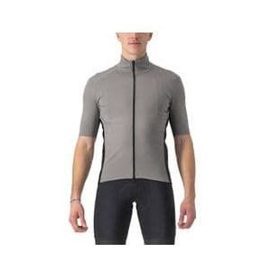 castelli perfetto ros 2 wind short sleeve jersey light dark grey