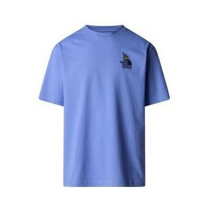 the north face clean trails oversize unisex t shirt blue