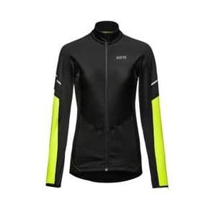 gore wear m thermo women s long sleeve jersey fluorescent yellow black