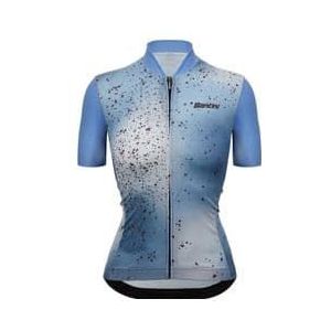 santini fango women s short sleeve jersey blue