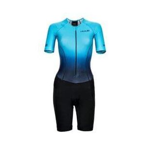 huub commit long women s tri suit blue  black