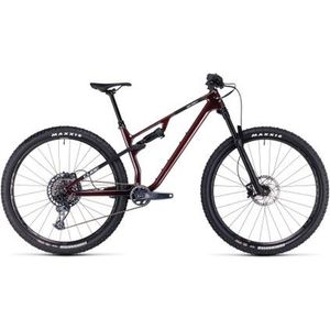 cube ams one11 c 68x pro 29 volledig geveerde mtb sram gx eagle 12s 29  liquid red carbon 2023