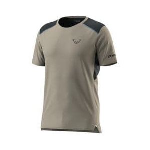 dynafit sky khaki blue heren shirt met korte mouwen