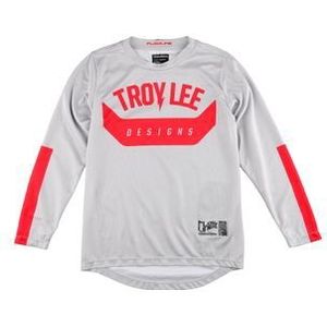 troy lee designs flowline youth trui met lange mouwen grijs rood