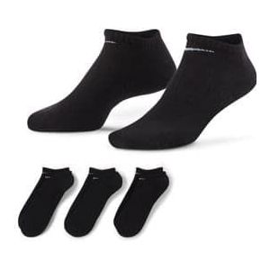 sokken  x3  nike everyday cushioned zwart unisex