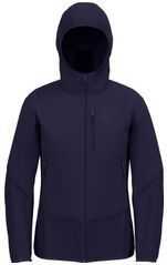 Odlo - Ascent Hybride Jas - Donkerblauw - Merinowolmix - Ademend