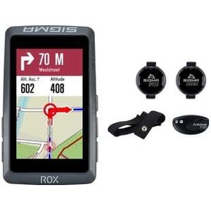 sigma rox 12 1 evo gps computer cardio  snelheid  cadans sensor pack