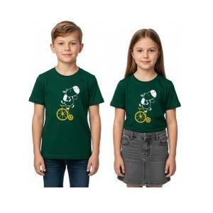 rubber hippo korte mouw t shirt groen kind