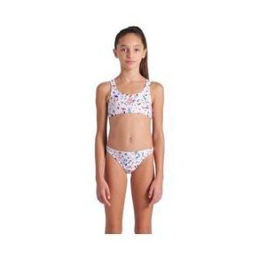 arena confetti tweedelig zwempak wit multicolour meisje