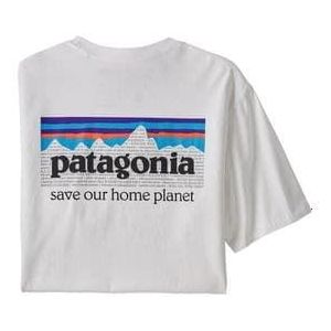 patagonia p 6 mission organisch wit t shirt voor mannen