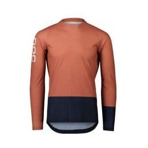 poc mtb pure pink navy blue long sleeve jersey