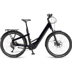 winora yakun 10 elektrische hybride fiets shimano deore 10s 750 wh 27 5  donkerblauw 2023